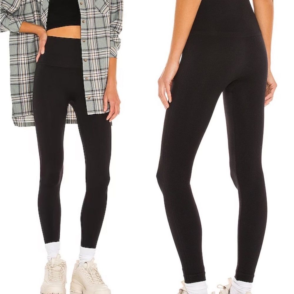 SPANX black look at me now leggings high rise slimming women’s size L